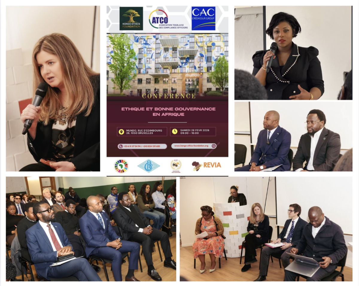 Participation du cabinet au forum européen à Bruxelles "Éthique et bonne gouvernance en Afrique" 